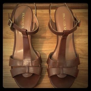 Franco Sarto Wedge Sandal in Brown